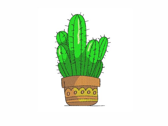 Cactus: A Summer-Ready Embroidery Design for Small Business Branding