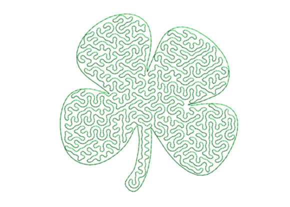 Clover Stippling: A Versatile Embroidery Design for Small Shops