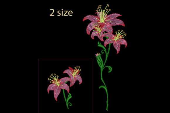 Lily: A Timeless Embroidery Design for Meaningful Personalized Gifts