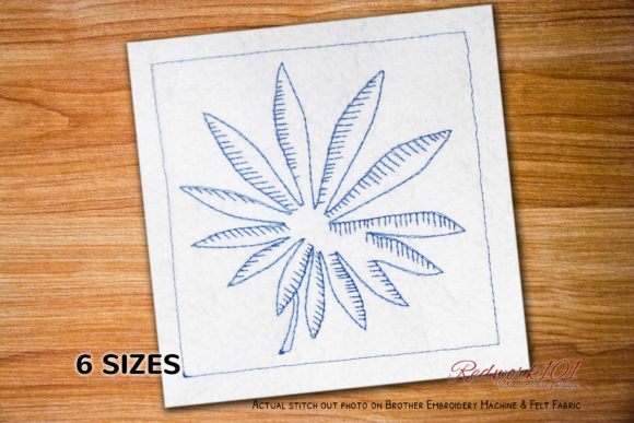 Lupin Leaf: A Seasonal Embroidery Gem