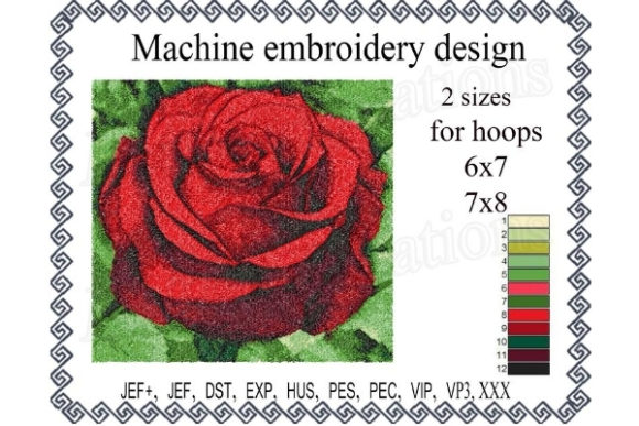 Photo Stitch Rose: A Seasonal Embroidery Gem