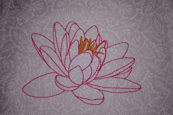 Water Lily: A Delicate Embroidery Design That Earns Its Place